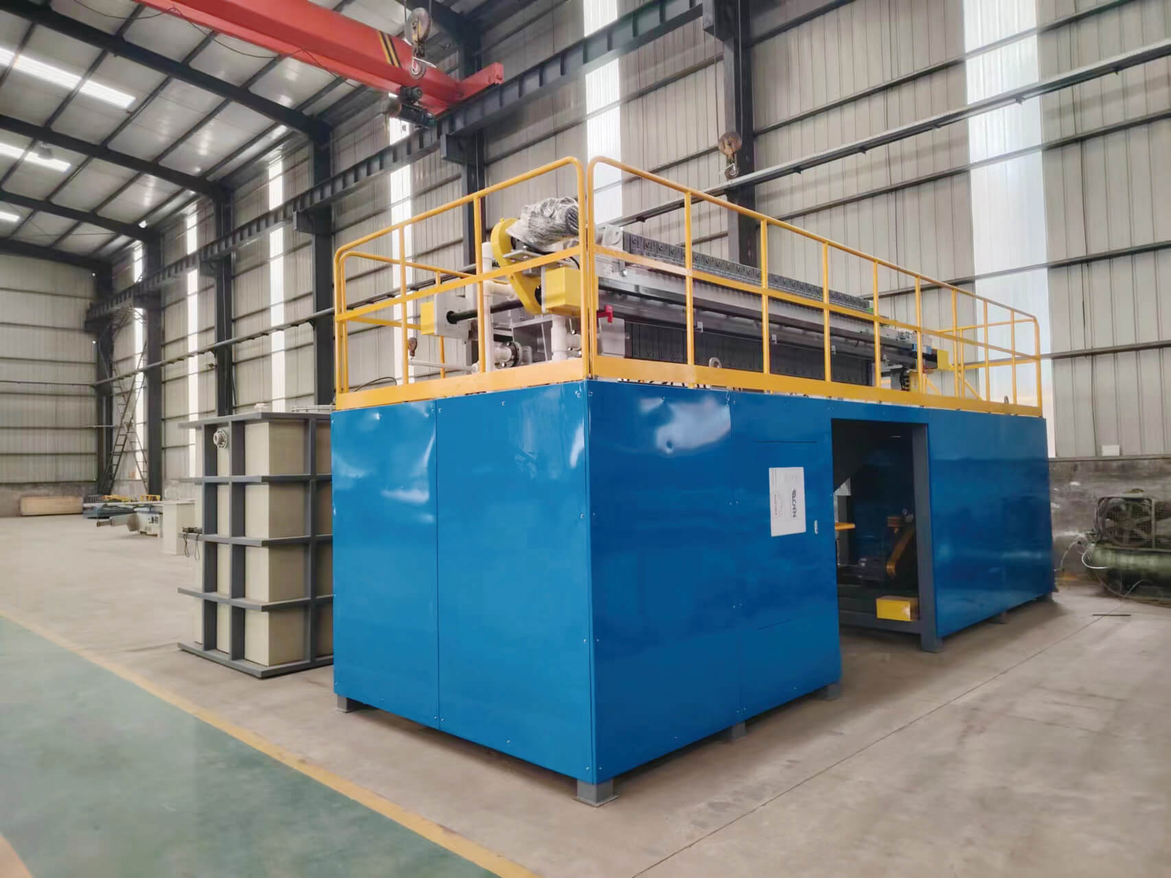 護(hù)攔板吹鍍生產(chǎn)線